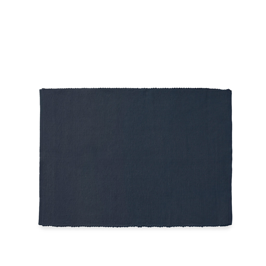 Ribbed Placemat Set - Navy