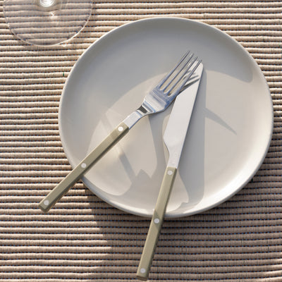 Albers Striped Placemat - Wheat & Cornflower