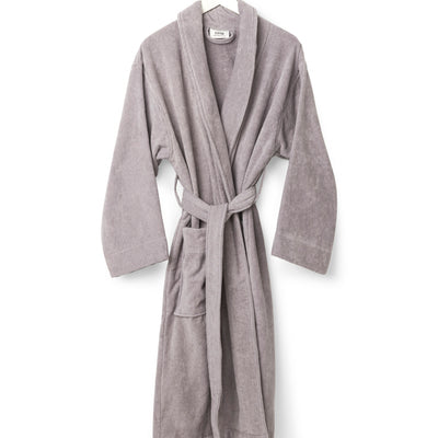 Unisex Velour Cotton Robe - Pansy