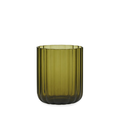 Hazel Glass Tumbler - Olive