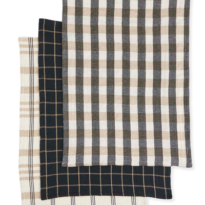 Kit Tea Towel Set - Black