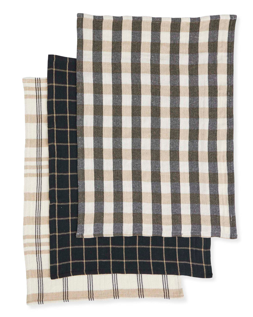 Kit Tea Towel Set - Black