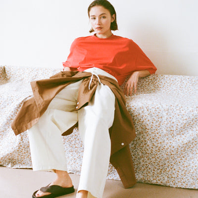 Boundary Double Layer Pants - Cream