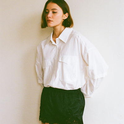 Evie Lace Jacquard Mini Shorts