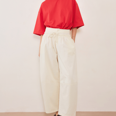 Boundary Double Layer Pants - Cream