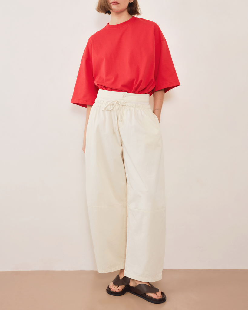 Boundary Double Layer Pants - Cream