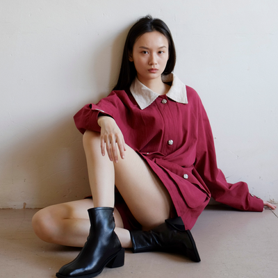 Brooklyn Square Toe Boot - Black