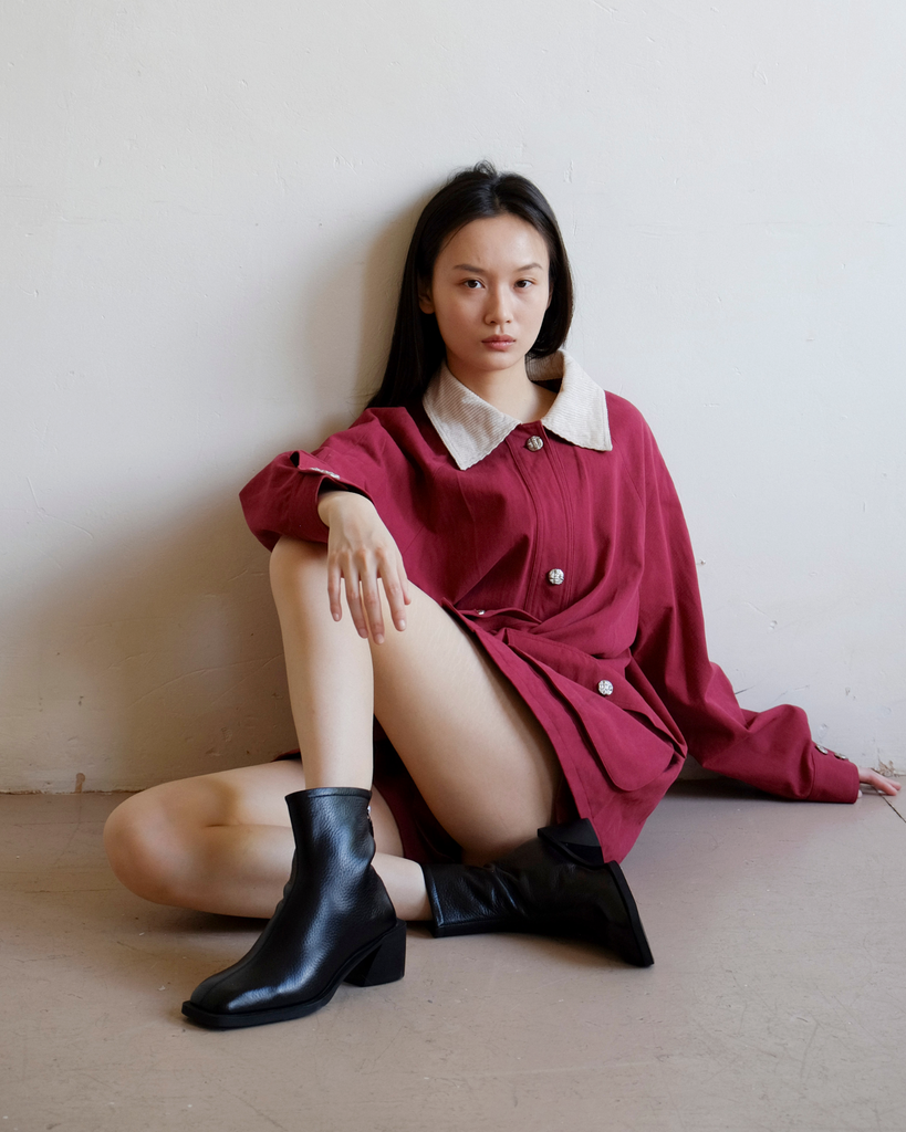 Brooklyn Square Toe Boot - Black