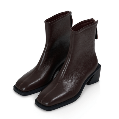 Brooklyn Square Toe Boot - Brown