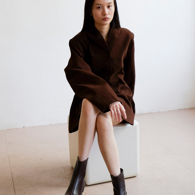 Brooklyn Square Toe Boot - Brown