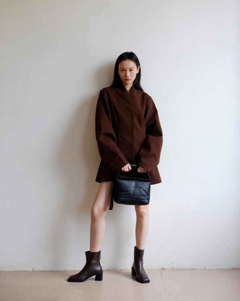 Brooklyn Square Toe Boot - Brown