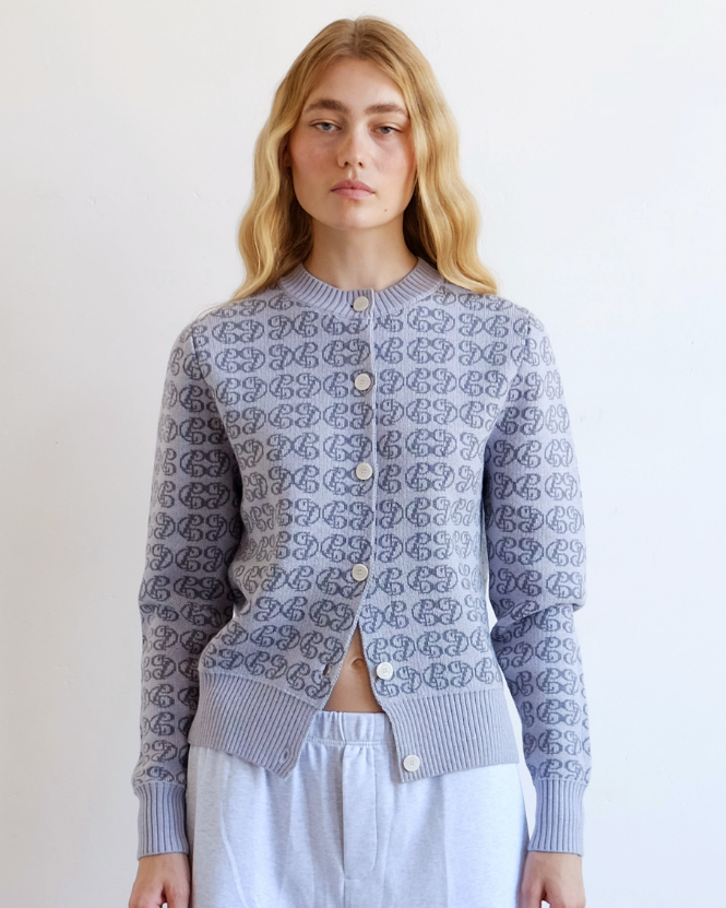 Monogram Merino Cardigan