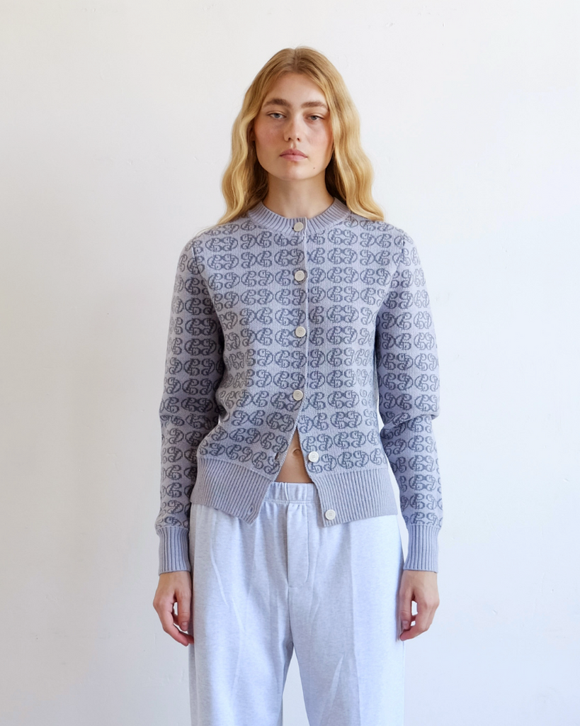 Monogram Merino Cardigan