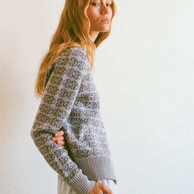 Monogram Merino Cardigan