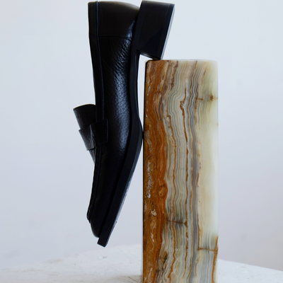 Chelsea Leather Loafer - Black