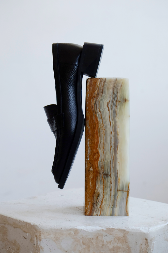 Chelsea Leather Loafer - Black