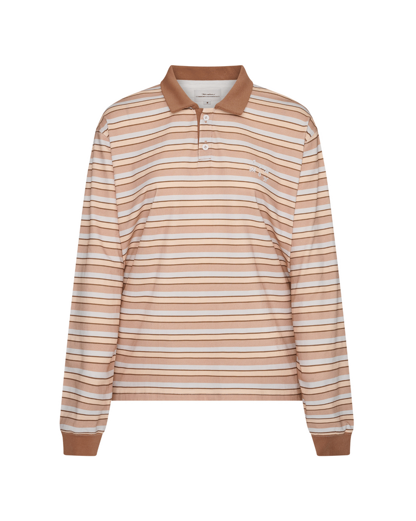Common Polo - Muted Sunset Stripe