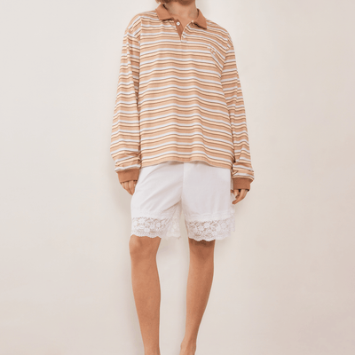 Common Polo - Muted Sunset Stripe
