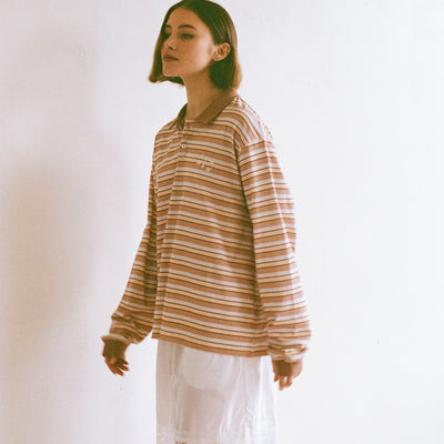 Common Polo - Muted Sunset Stripe