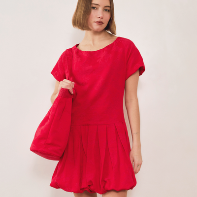 Esme Jacquard Puff Dress