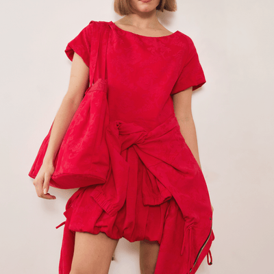 Esme Jacquard Puff Dress