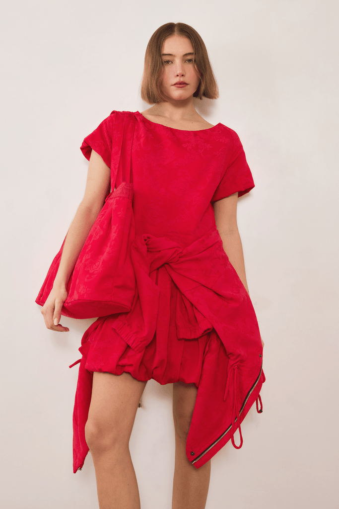 Esme Jacquard Puff Dress