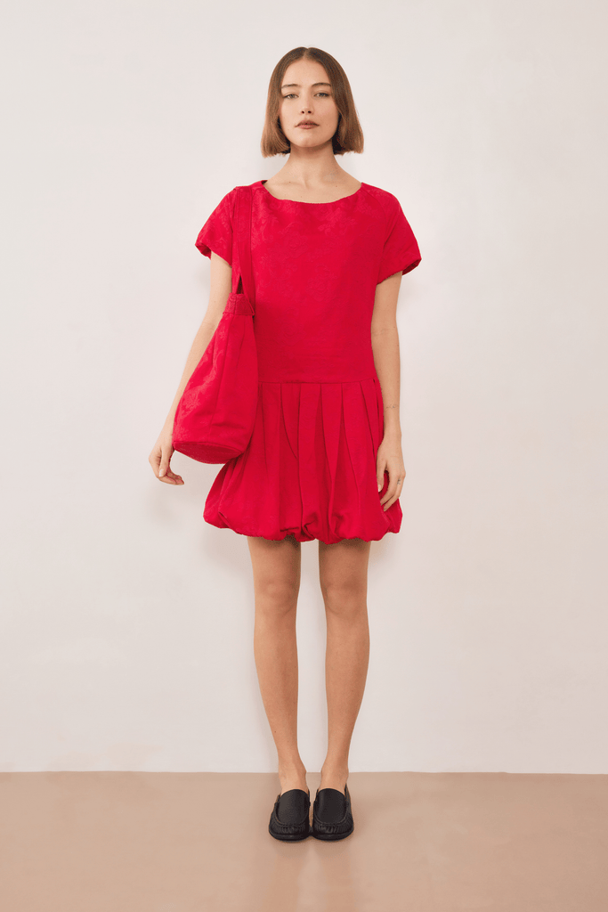 Esme Jacquard Puff Dress