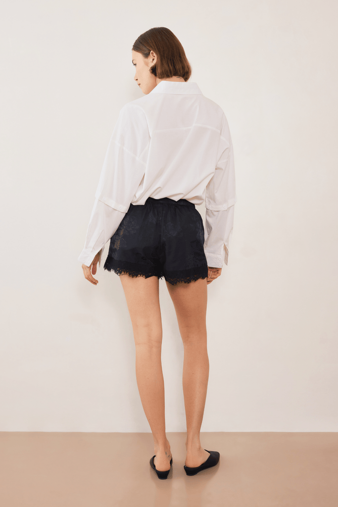 Evie Lace Jacquard Mini Shorts