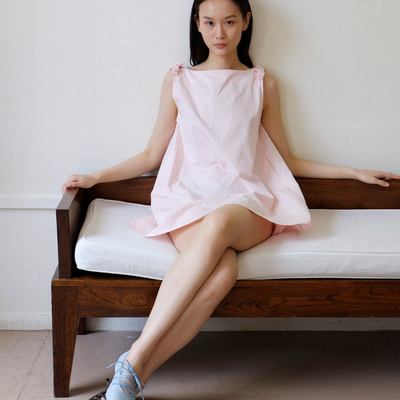 Margie Pinny Dress - Baby Pink
