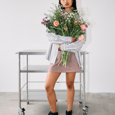 Picnic Skort - Choc Gingham