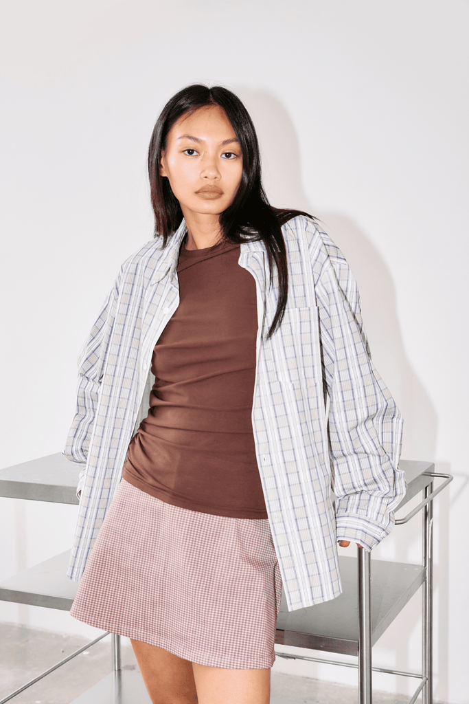 Picnic Skort - Choc Gingham