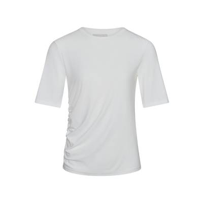 Ruched Tee - Ivory
