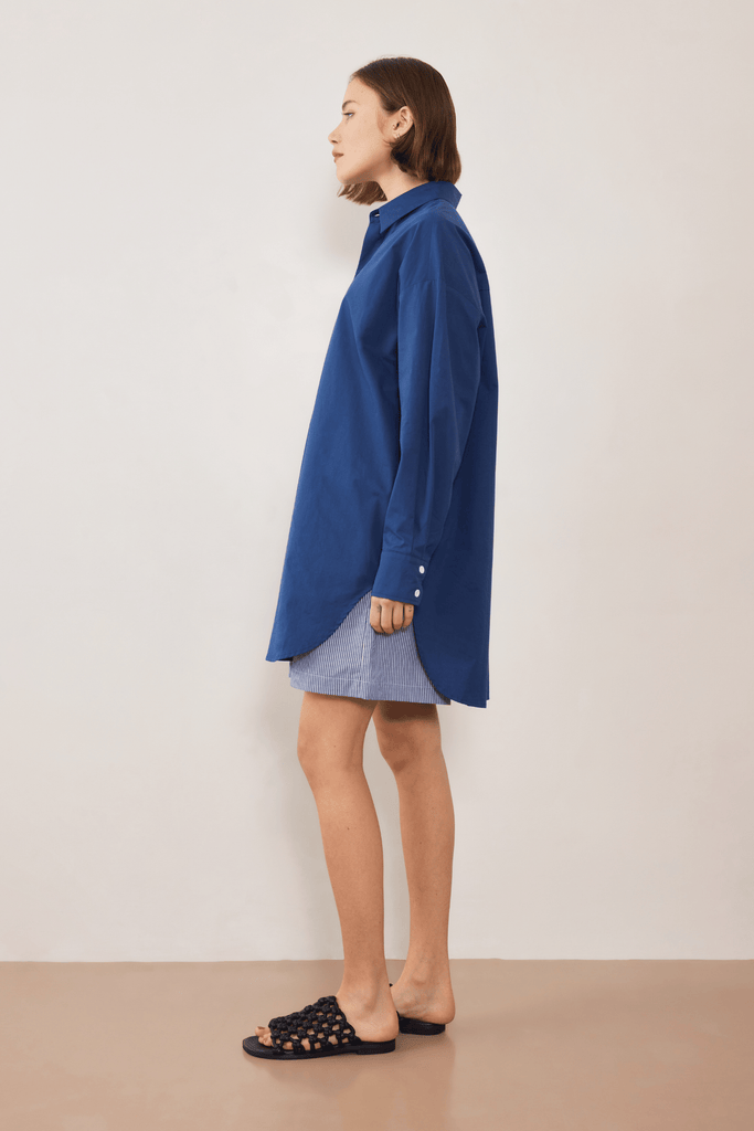 Static Navy Striped Short