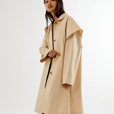 Summer Trench with Detachable Scarf