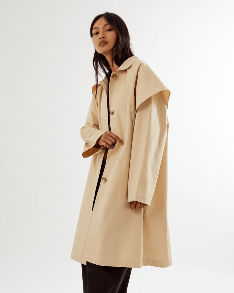 Summer Trench with Detachable Scarf