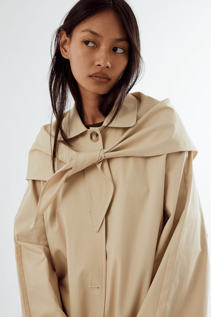 Summer Trench with Detachable Scarf