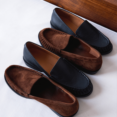 Terrace Ruched Loafer - Black