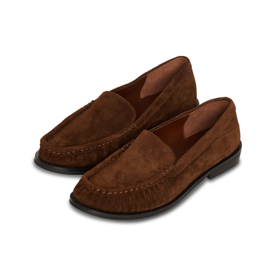 Terrace Ruched Loafer - Brown