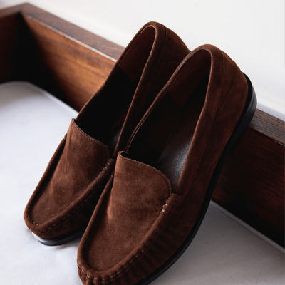 Terrace Ruched Loafer - Brown