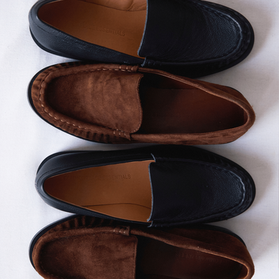 Terrace Ruched Loafer - Brown