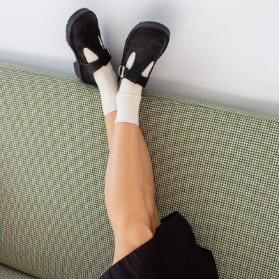 Popham T-Bar - Black Nubuck