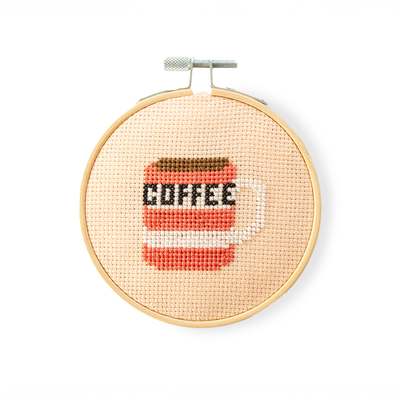 Coffee Cross Stitch Kit