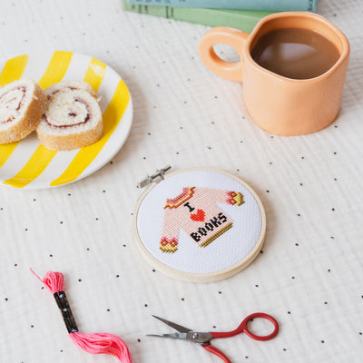 I Love Books Cross Stitch Kit