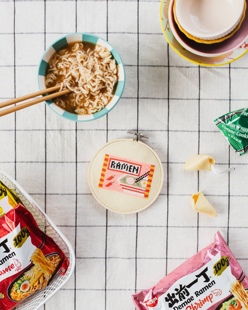 Ramen Cross Stitch Kit