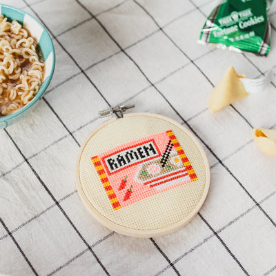 Ramen Cross Stitch Kit