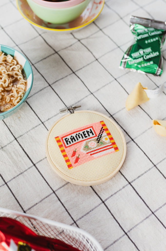 Ramen Cross Stitch Kit