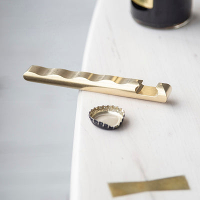 Ripple Brass Bottle Opener