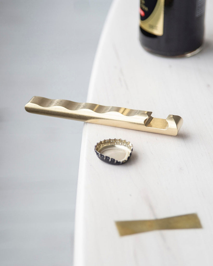 Ripple Brass Bottle Opener