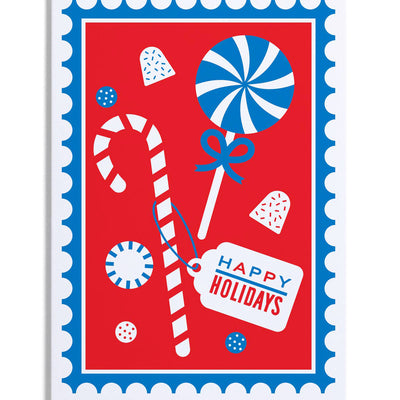 Card - Happy Holidays Stamp
