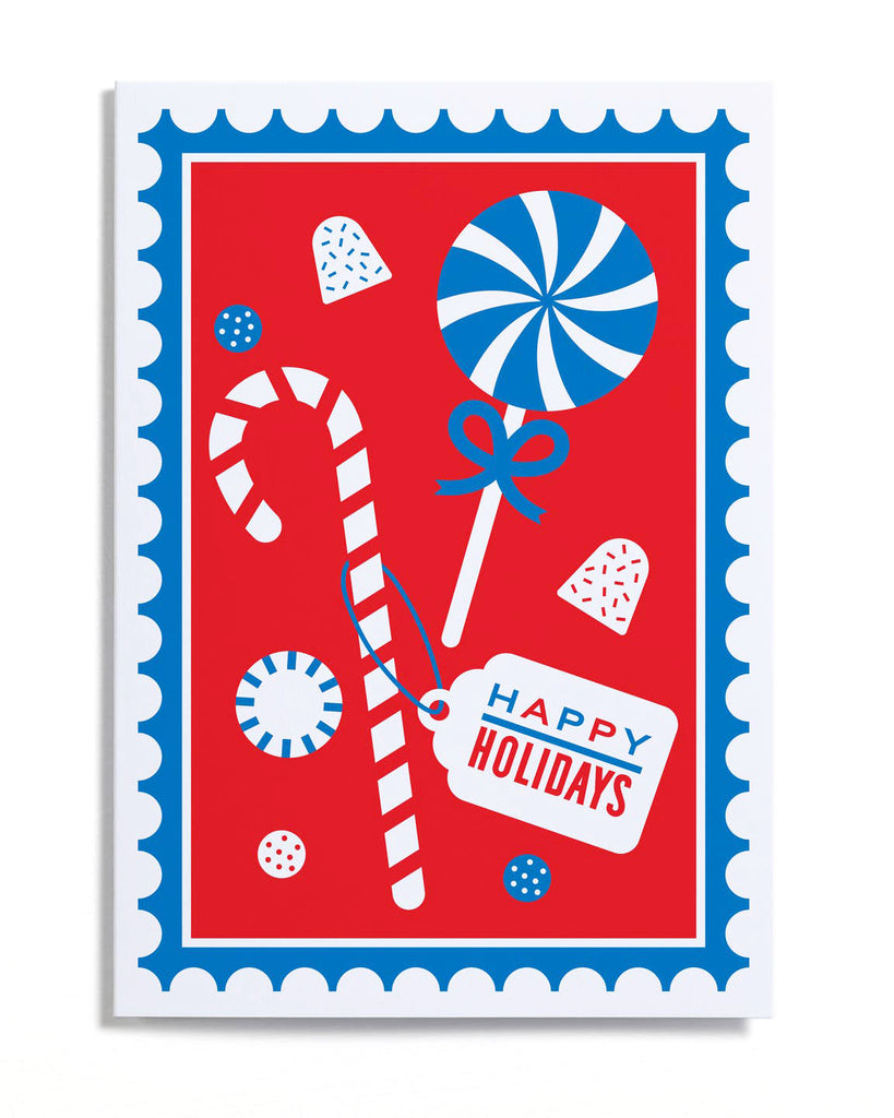 Card - Happy Holidays Stamp